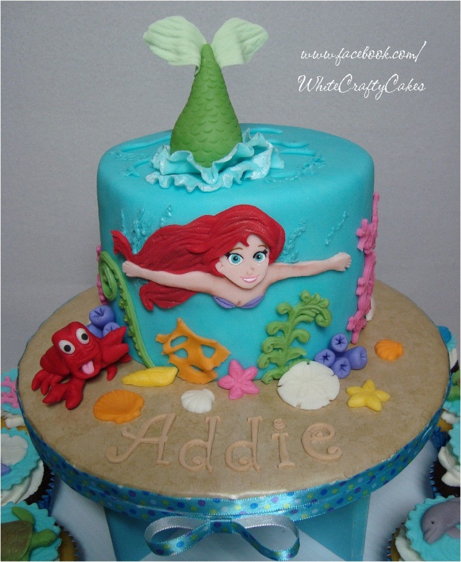 Little Mermaid Birthday Cakes
 The Little Mermaid Cake And Cupcake Tower CakeCentral