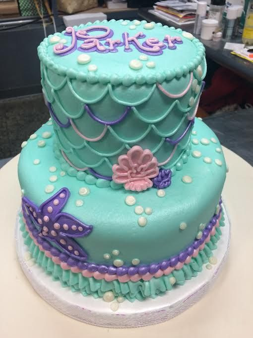 Little Mermaid Birthday Cakes
 Mermaid Birthday Cake Adrienne & Co Bakery