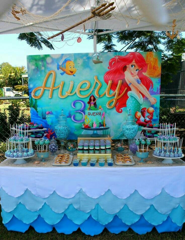 Little Mermaid Birthday Party Decoration Ideas
 Tablecloths Under the Sea