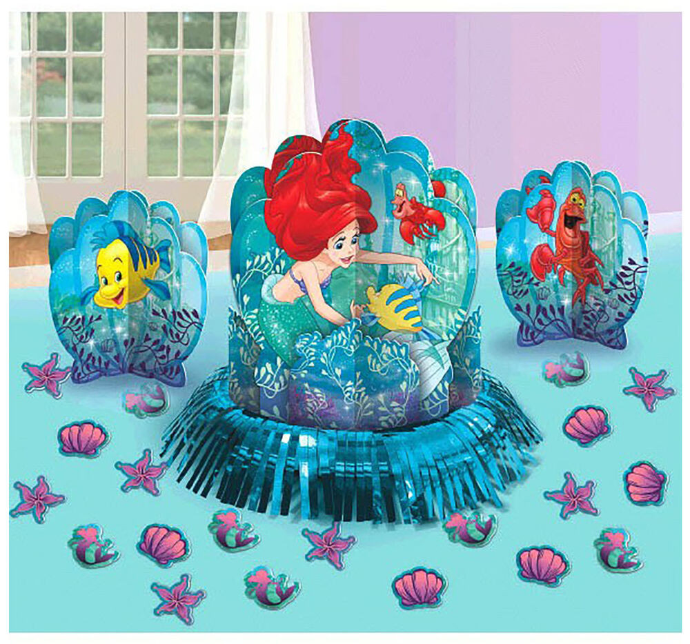 Little Mermaid Birthday Party Decorations
 Ariel LITTLE MERMAID Table Decoration Kit Birthday Party
