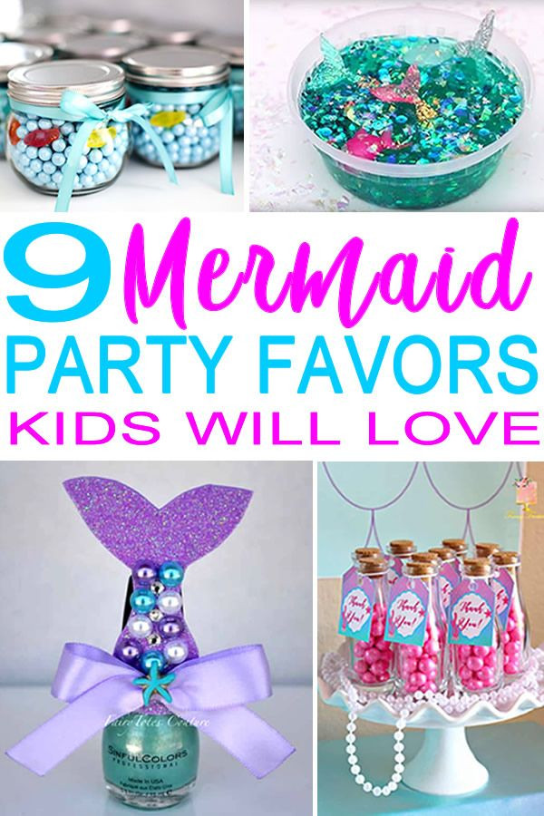 Little Mermaid Party Favor Ideas
 Mermaid Party Favor Ideas bday time