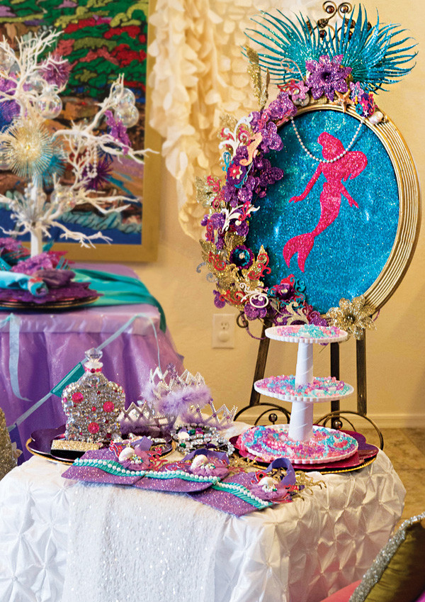 Little Mermaid Party Ideas Homemade
 Sparkly Little Mermaid Under the Sea Birthday Party