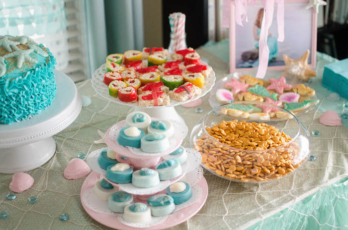 Little Mermaid Party Snack Ideas
 Kara s Party Ideas Magical Mermaid Birthday Party