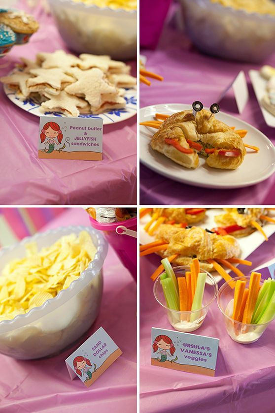 Little Mermaid Party Snack Ideas
 little mermaid party disney s version but still cute