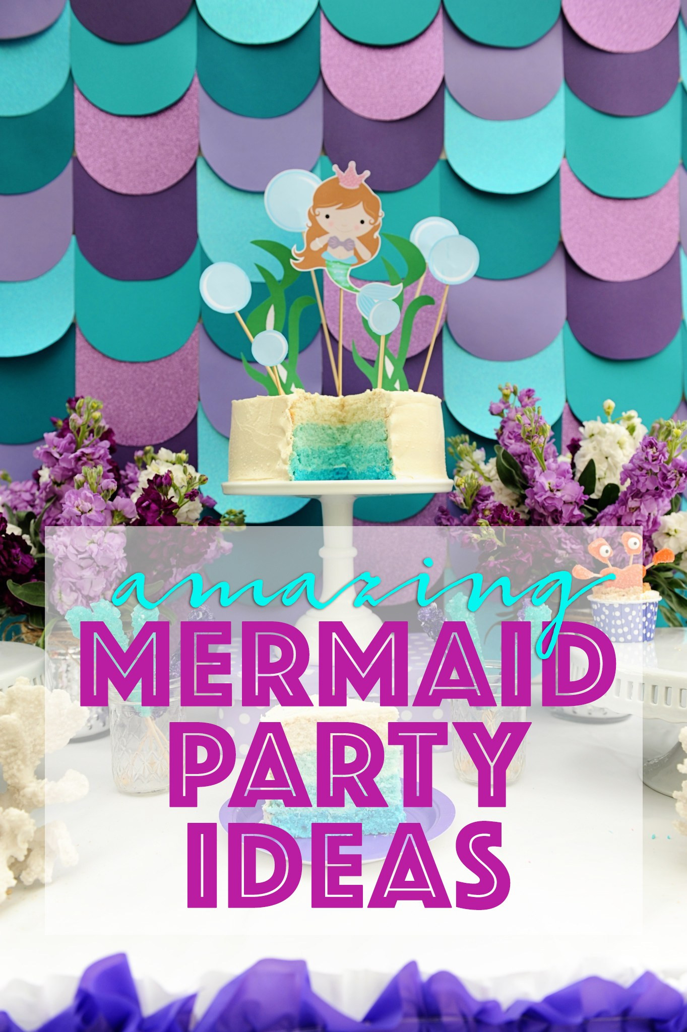 Little Mermaid Pool Party Ideas
 Mermaid Birthday Pool Party Ideas DIY