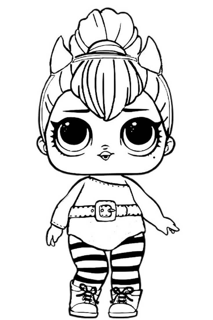 Lol Doll Coloring Pages Printable
 Spice Lol Doll Coloring Pages Lol surprise doll coloring