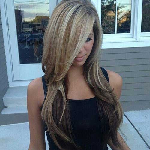 Long Highlighted Hairstyles
 35 Long Layered Cuts