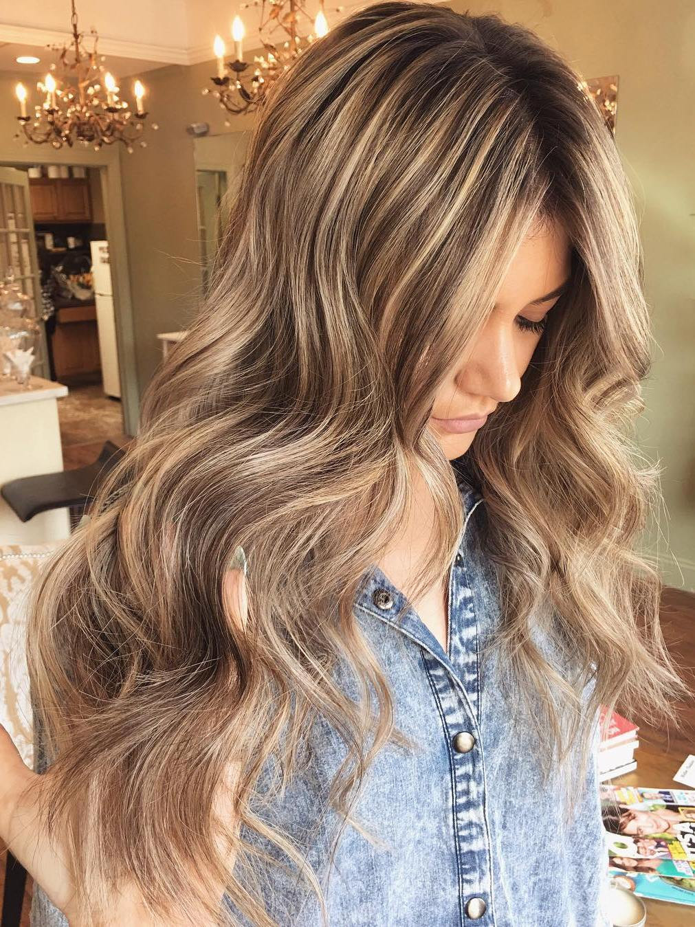 Long Highlighted Hairstyles
 45 Light Brown Hair Color Ideas Light Brown Hair with