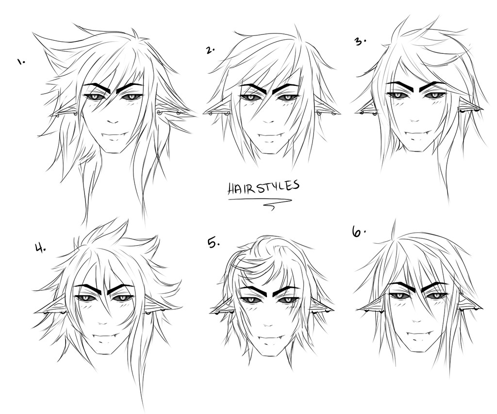 Long Male Hairstyles Anime
 Male Hairstyles by Lynnrenk on DeviantArt