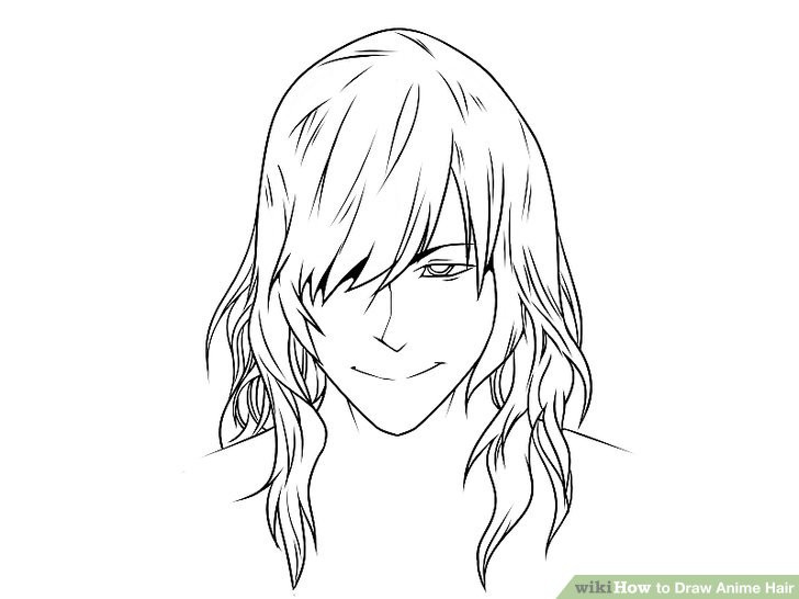 Long Male Hairstyles Anime
 6 Ways to Draw Anime Hair wikiHow