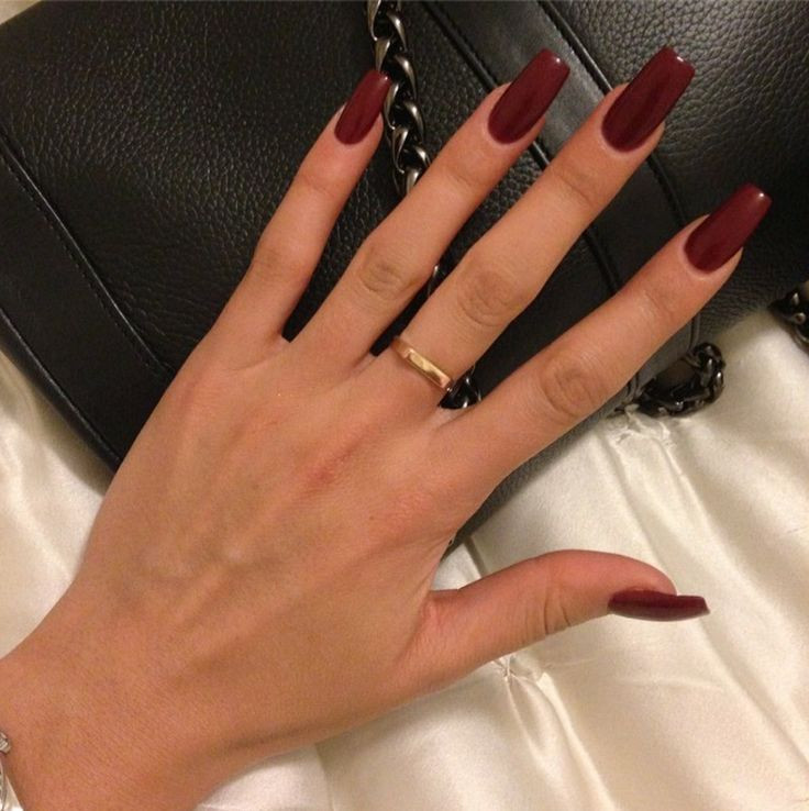 Long Nail Colors
 Ways to Wear Dark Berry Colors for Fall