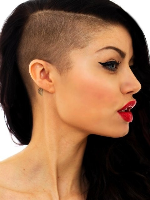 Long Shaved Hairstyles
 SIAH STYLE Side Shaved Hairstyle