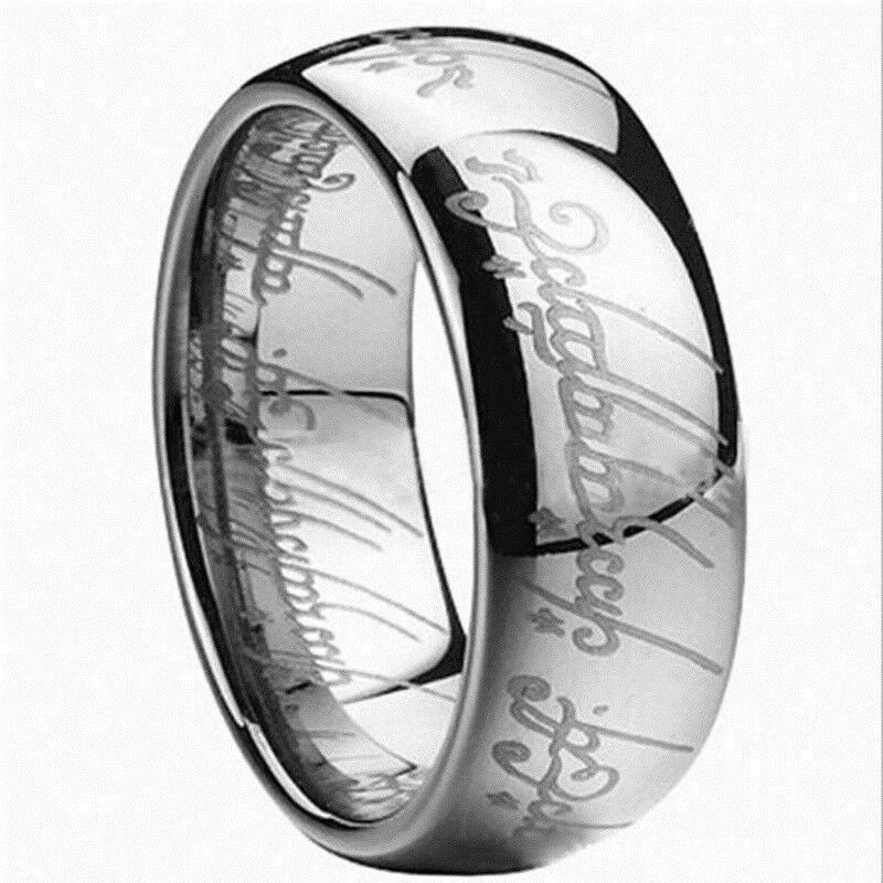 Lord Of The Rings Wedding Band
 Lord of the Rings The e Ring LOTR Stainless Steel