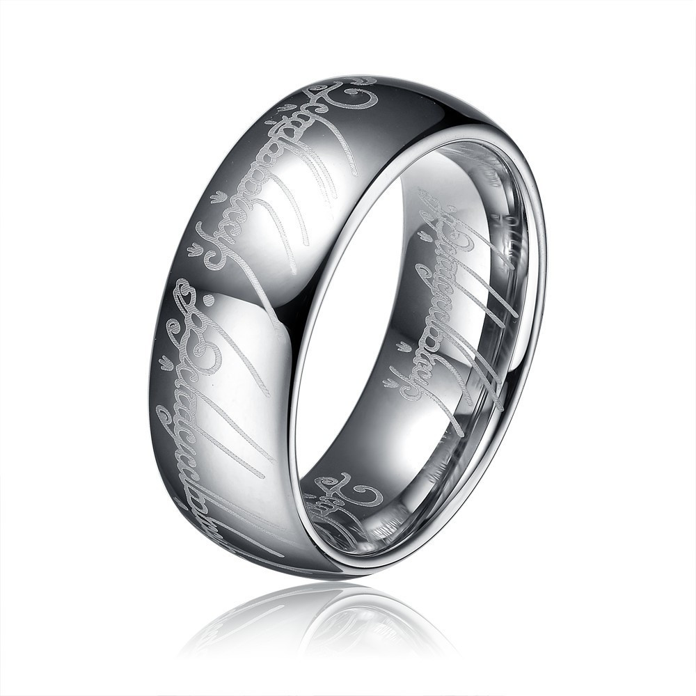 Lord Of The Rings Wedding Band
 The Lord The Ring 8mm Mens Tungsten Carbide Rings For
