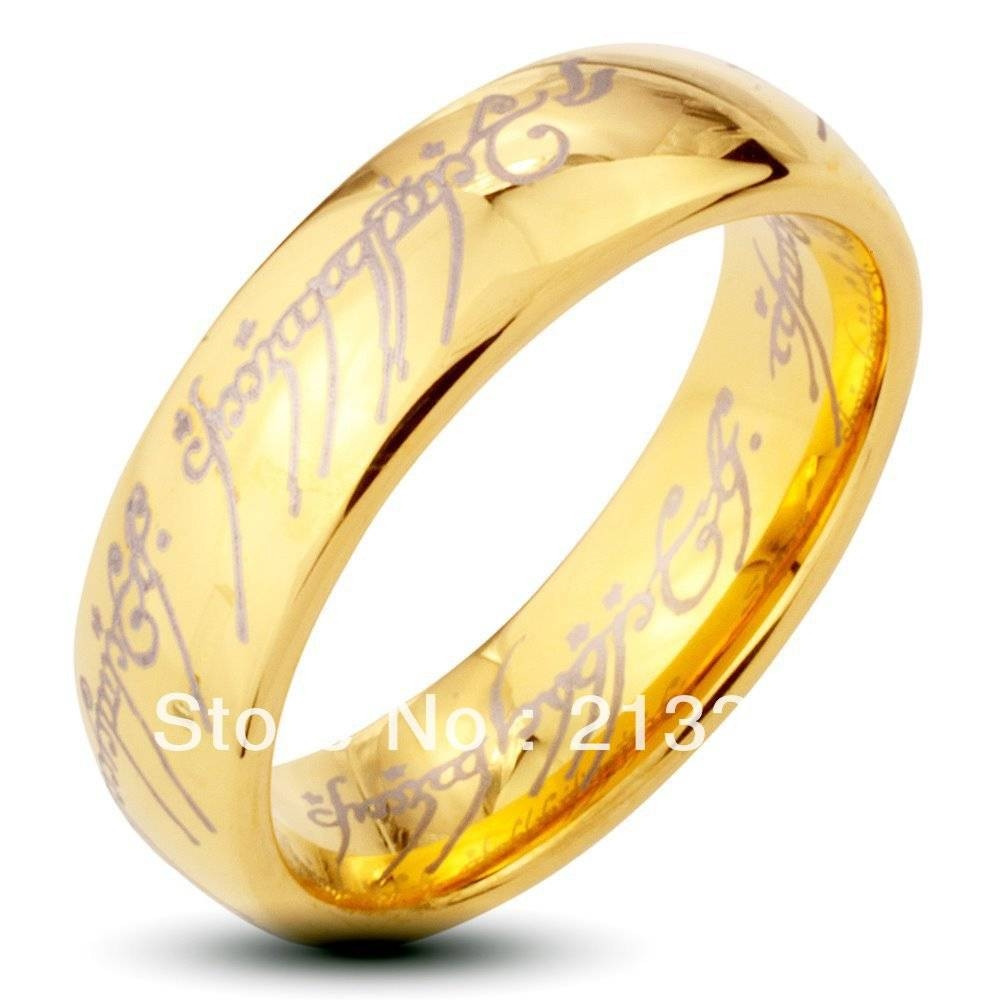 Lord Of The Rings Wedding Band
 15 Best Collection of Lord The Rings Wedding Bands