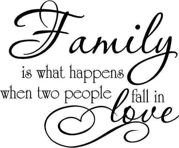 Love Of Family Quote
 Family is what happens when two people fall in love nyl