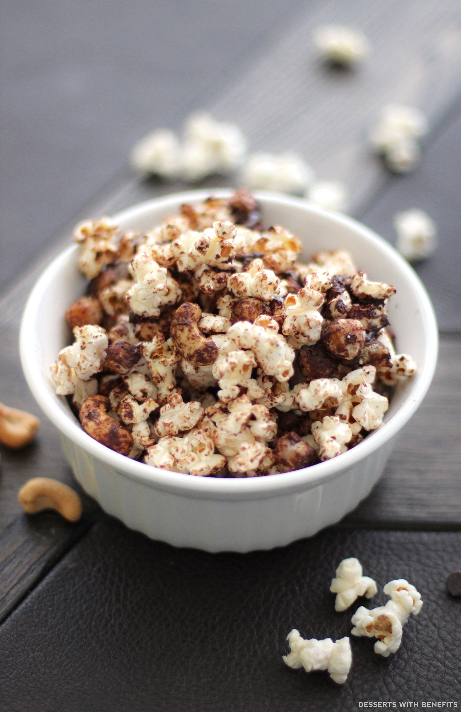Low Calorie Popcorn Recipes
 Healthy Chocolate Cashew Popcorn gluten free vegan