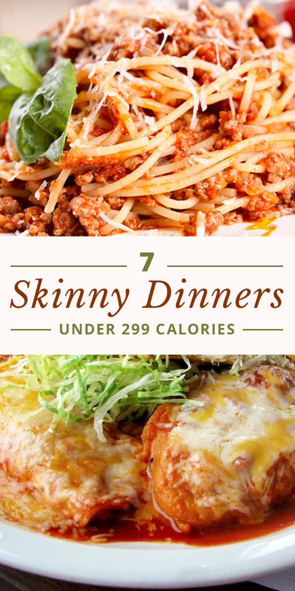 Low Calorie Recipes For Dinner
 7 Skinny Dinners Under 299 Calories
