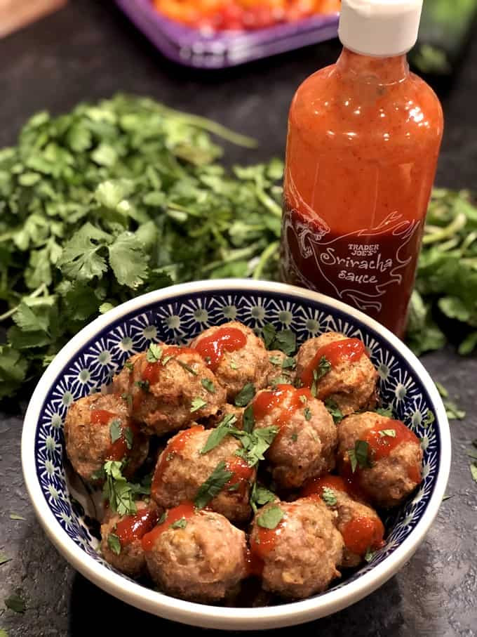 Low Calorie Recipes With Ground Turkey
 Easy Low Calorie Ground Turkey Sriracha Meatballs
