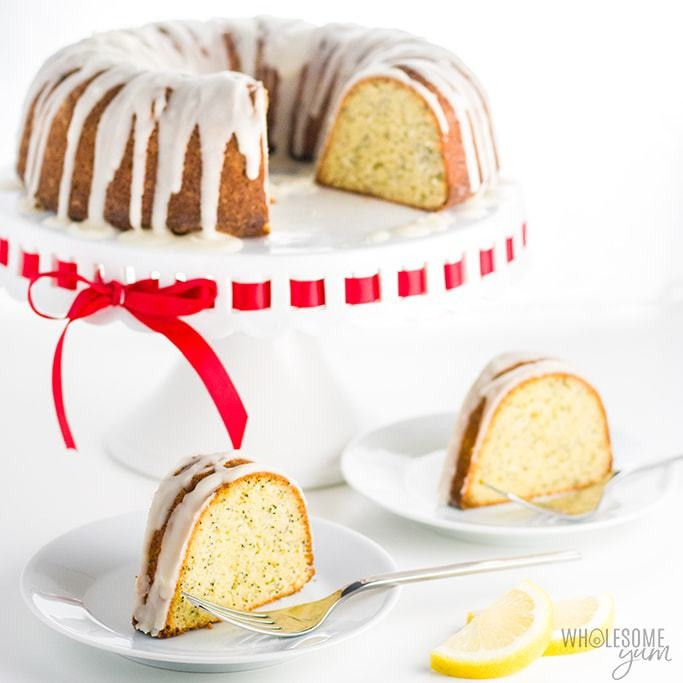 Low Carb Cake Recipes Almond Flour
 Lemon Poppy Seed Low Carb Keto Pound Cake Recipe with