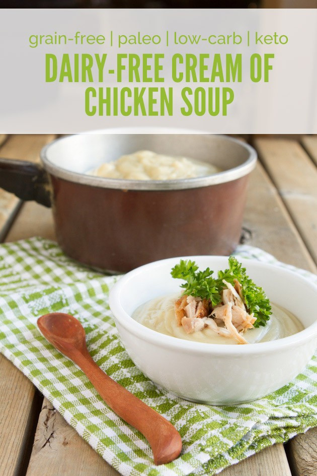 Low Carb Cream Of Chicken Soup
 Dairy free Cream of Chicken Soup grain free paleo low