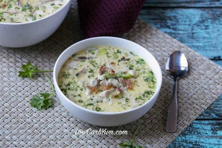 Low Carb Cream Of Chicken Soup
 Cream of Chicken Soup with Bacon