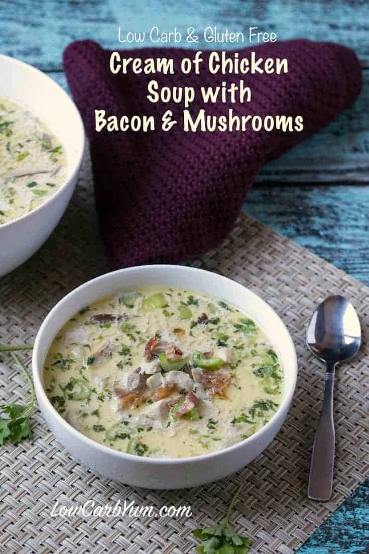 Low Carb Cream Of Chicken Soup
 Cream of Chicken Soup with Bacon