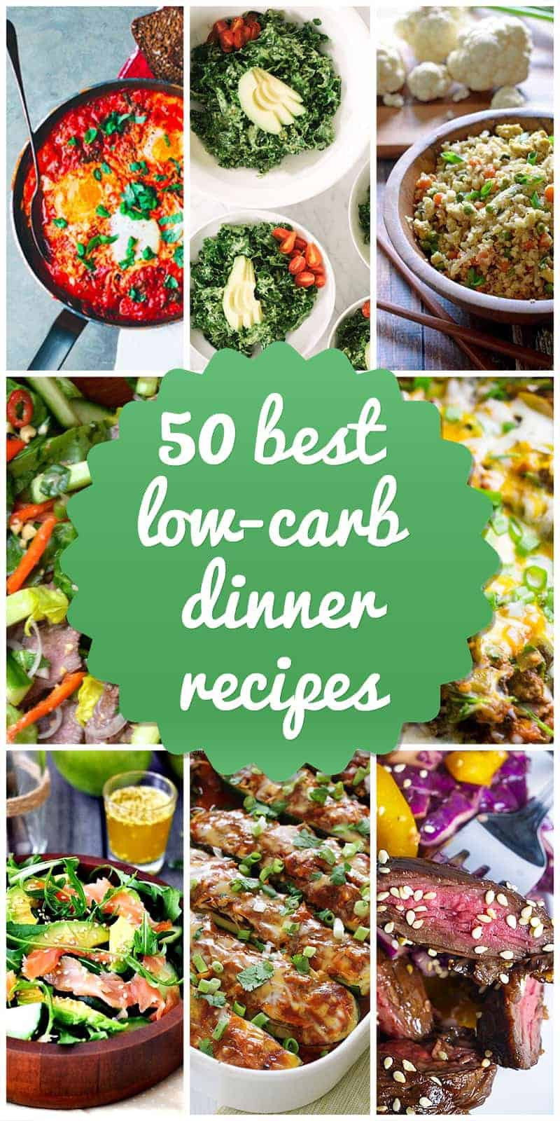 Low Carb Low Fat Dinners
 50 Best Low Carb Dinners Recipes and Ideas