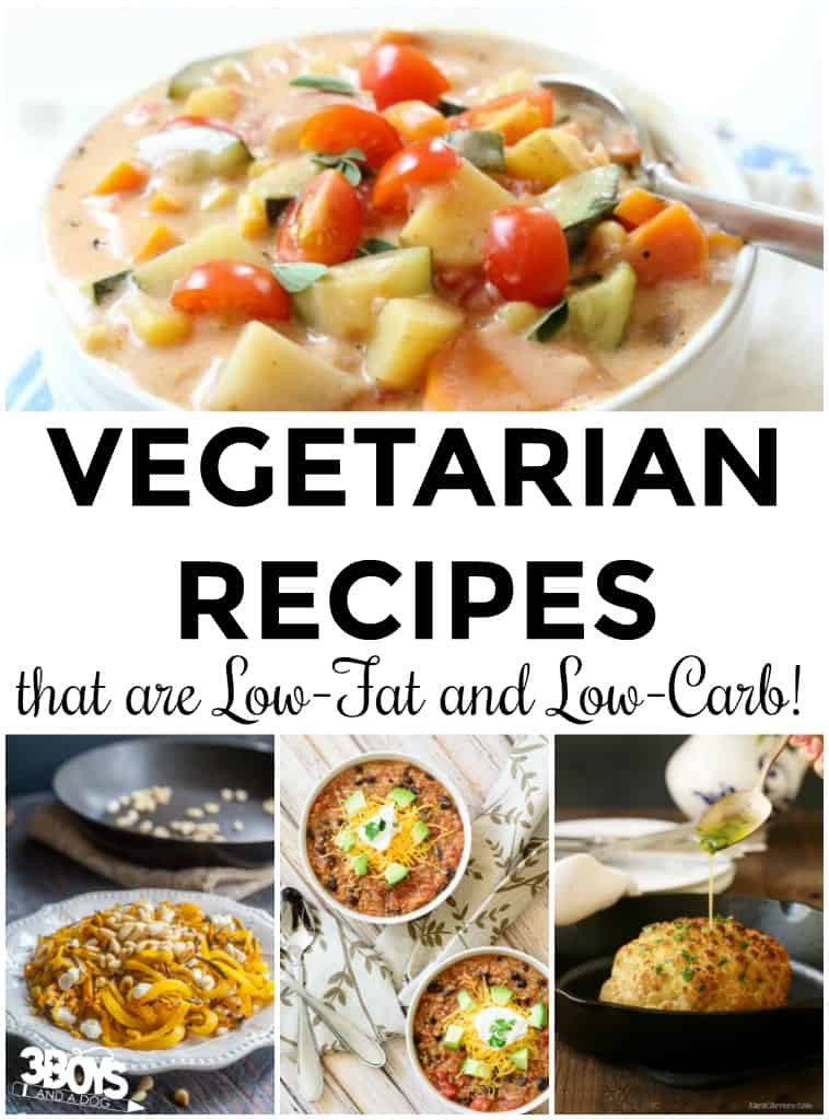 Low Carb Low Fat Dinners
 Low Fat Low Carb Ve arian Dinner Recipes – 3 Boys and a Dog