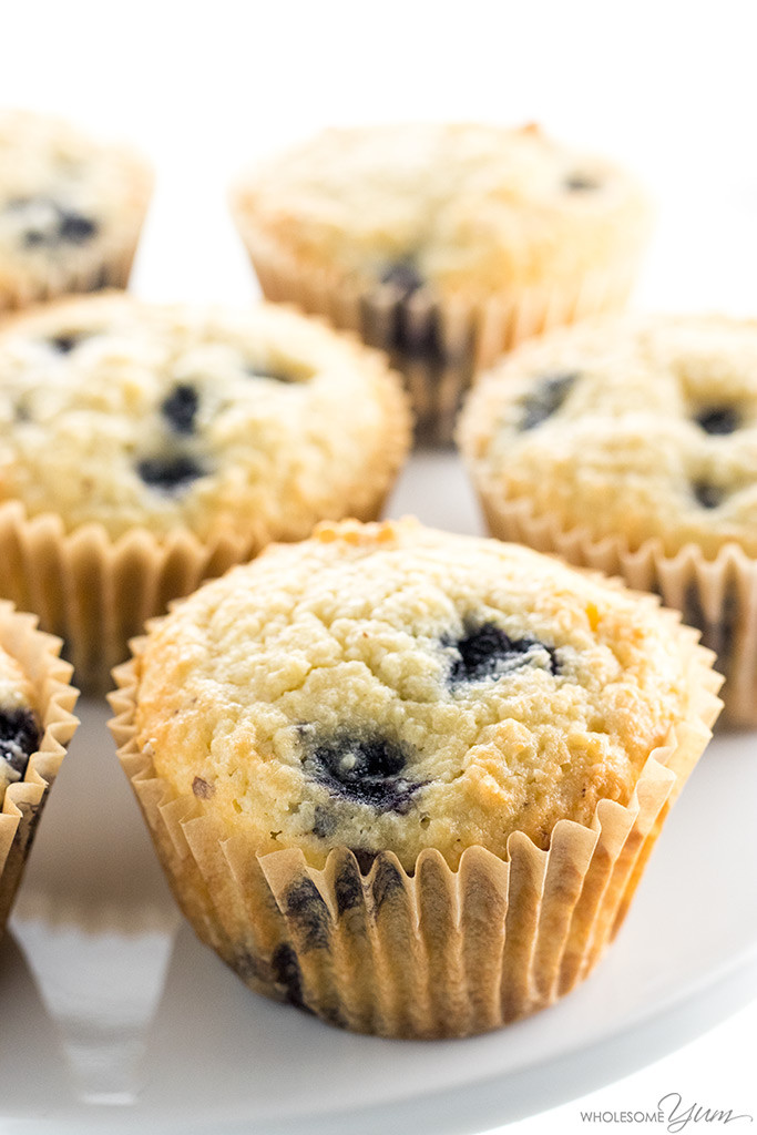 Low Carb Muffin Recipes
 Keto Low Carb Paleo Blueberry Muffins Recipe with Almond Flour