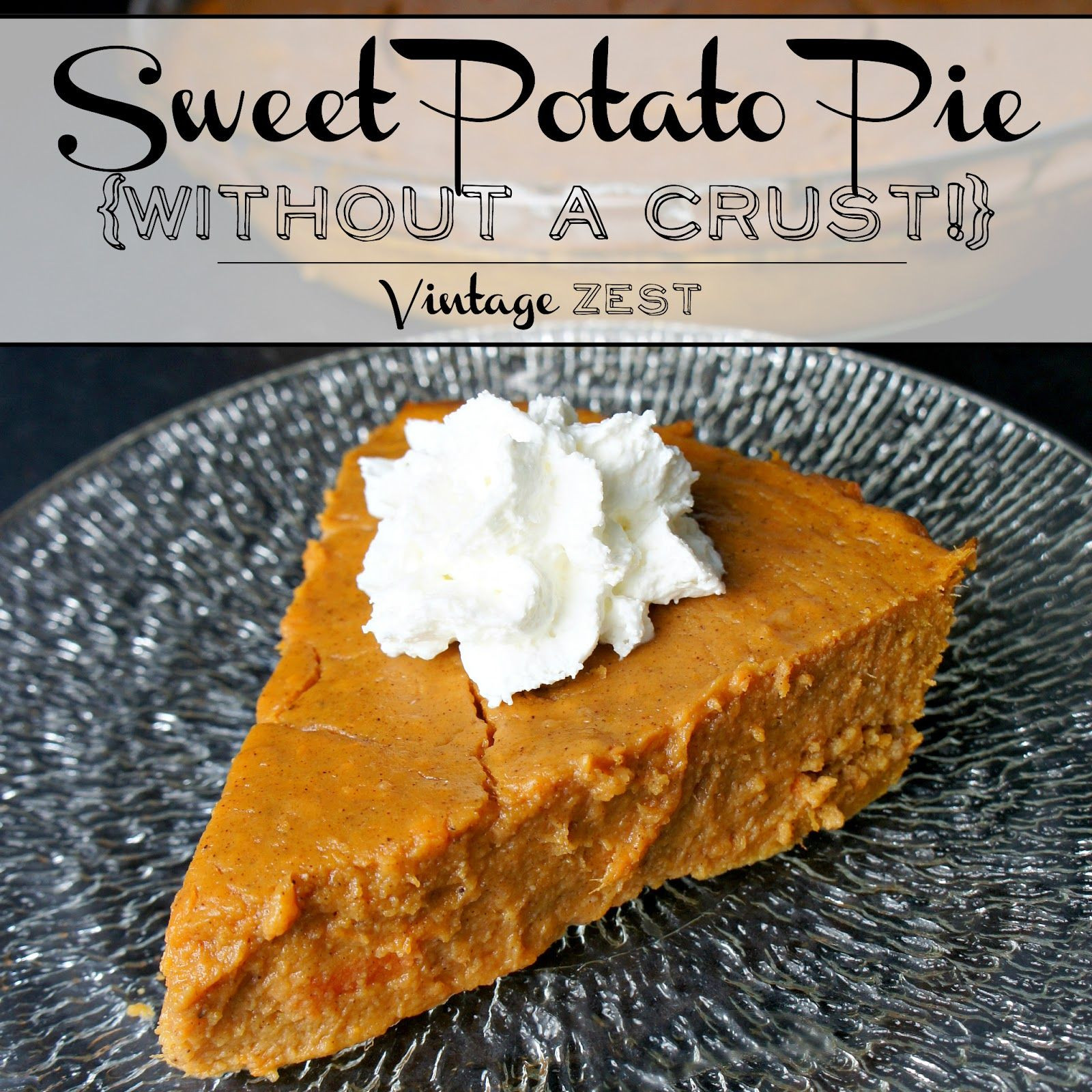 Low Carb Sweet Potato Pie
 Sweet Potato Pie without a crust on The Episodic Eater