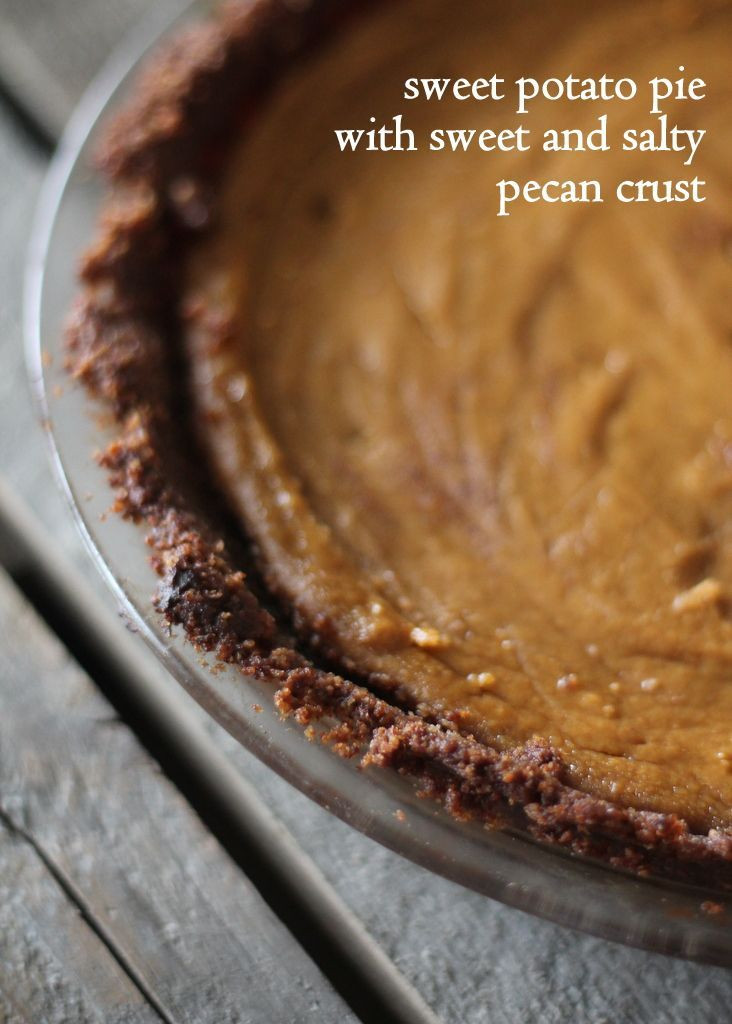 Low Carb Sweet Potato Pie
 Lightened up Sweet Potato Pie with Sweet and Salty Pecan