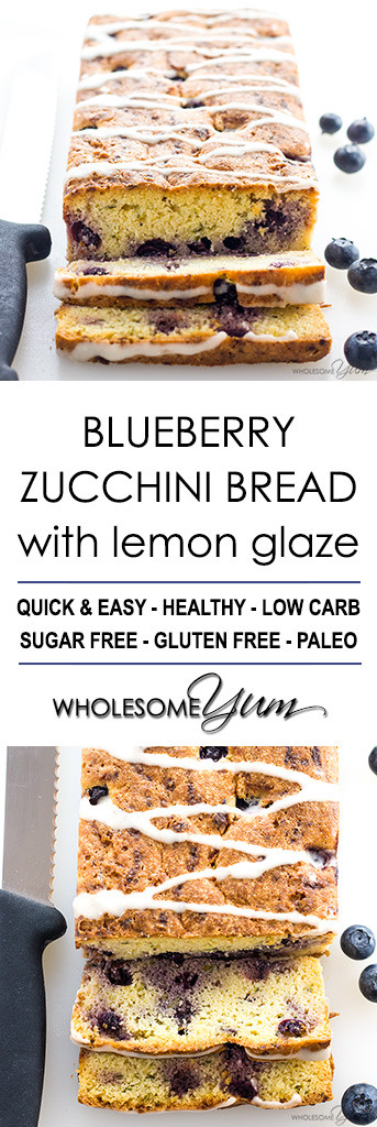 Low Carb Zucchini Bread Recipe
 Low Carb Lemon Blueberry Zucchini Bread Recipe with Almond
