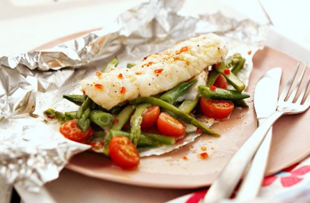 Low Fat Cod Recipes
 Sweet chilli cod parcels recipe goodtoknow