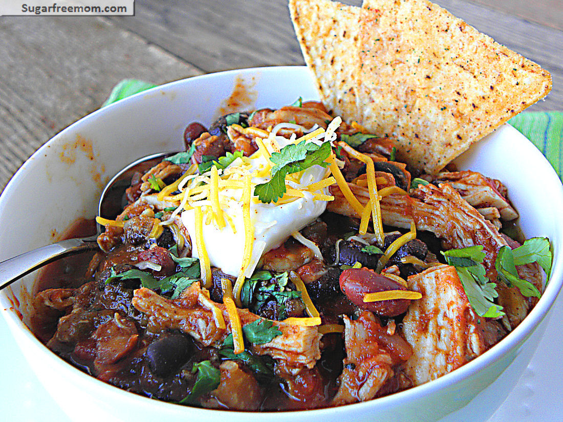 Low Fat Recipes With Chicken
 Low Fat Crock Pot Chicken Taco Chili