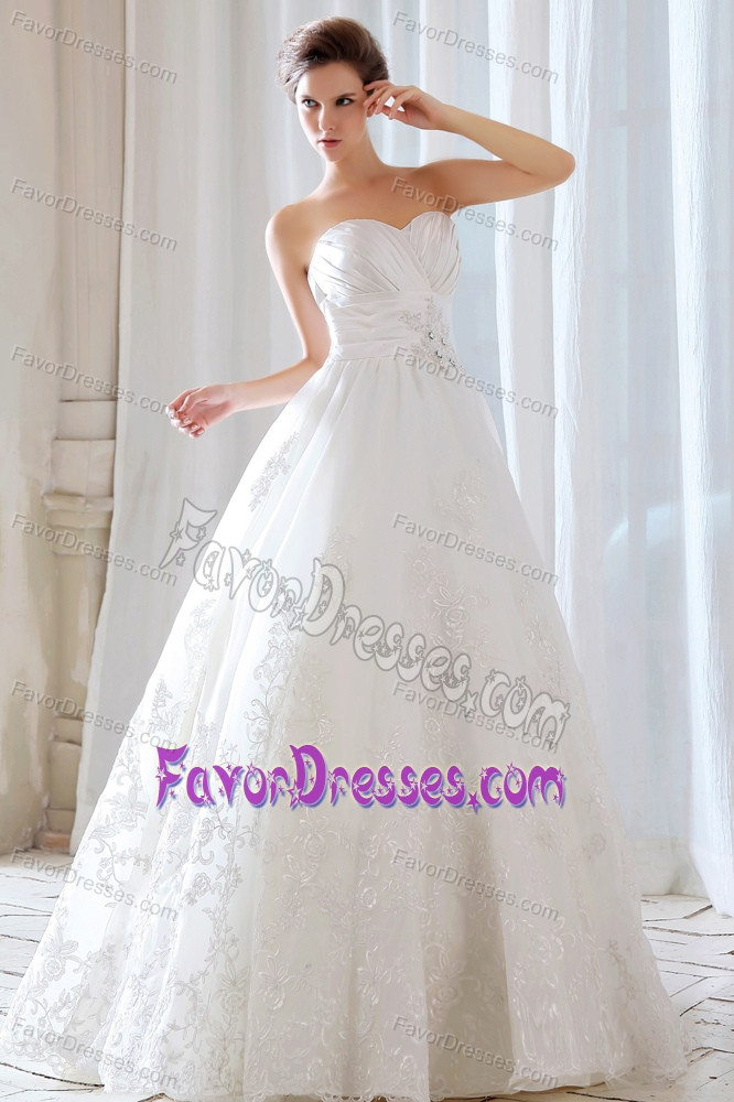 Low Price Wedding Dresses
 Low Price Sweetheart Lace Beaded and Ruched Wedding