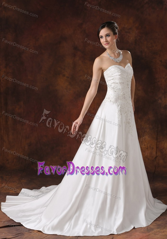 Low Price Wedding Dresses
 Wonderful Lace and Beading Sweetheart Bridal Gowns in Taffeta