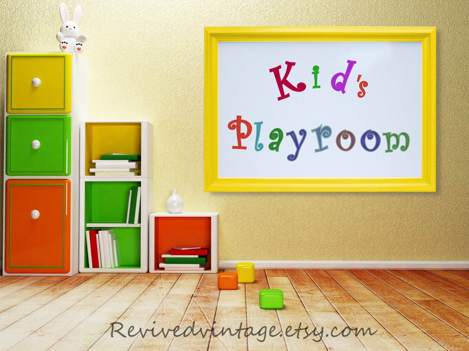 Magnetic Board For Kids Room
 KIDS PLAYROOM DECORATION Wall Art Decor Whiteboard