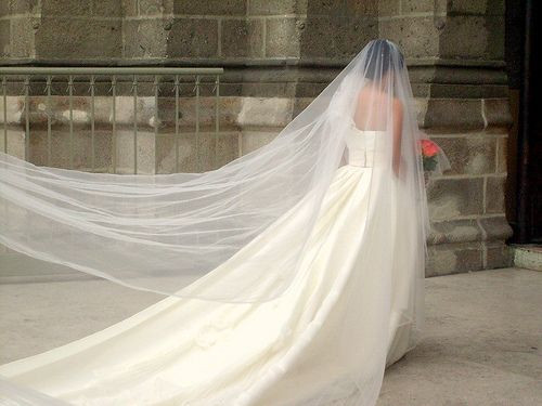 Make A Wedding Veil
 Make a Cathedral Wedding Veil