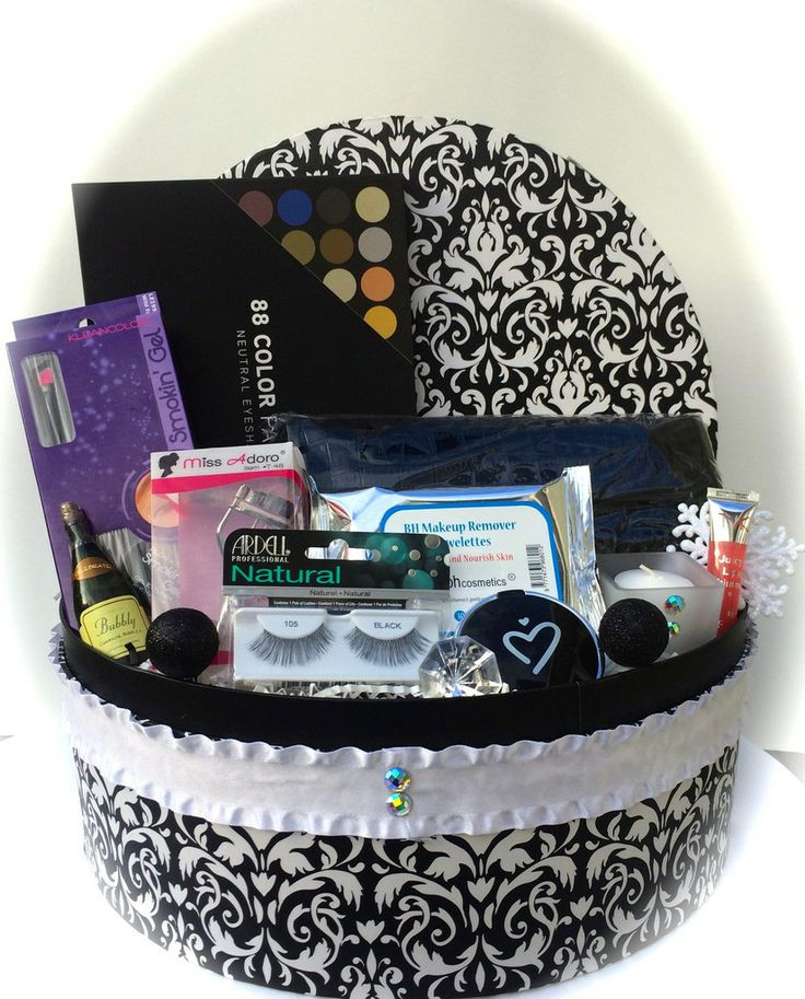 Makeup Gift Baskets Ideas
 Damask Makeup Gift Basket off CODE NovSale20