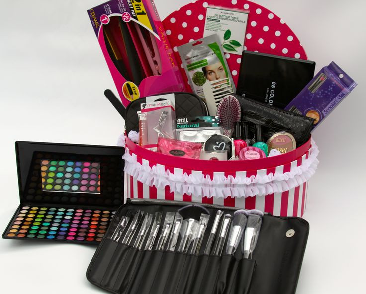 Makeup Gift Baskets Ideas
 14 best Make up t basket images on Pinterest