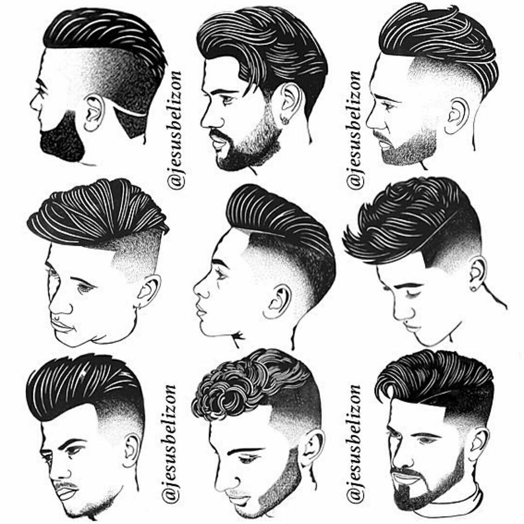 Male Haircuts Drawing
 Pin on Hair
