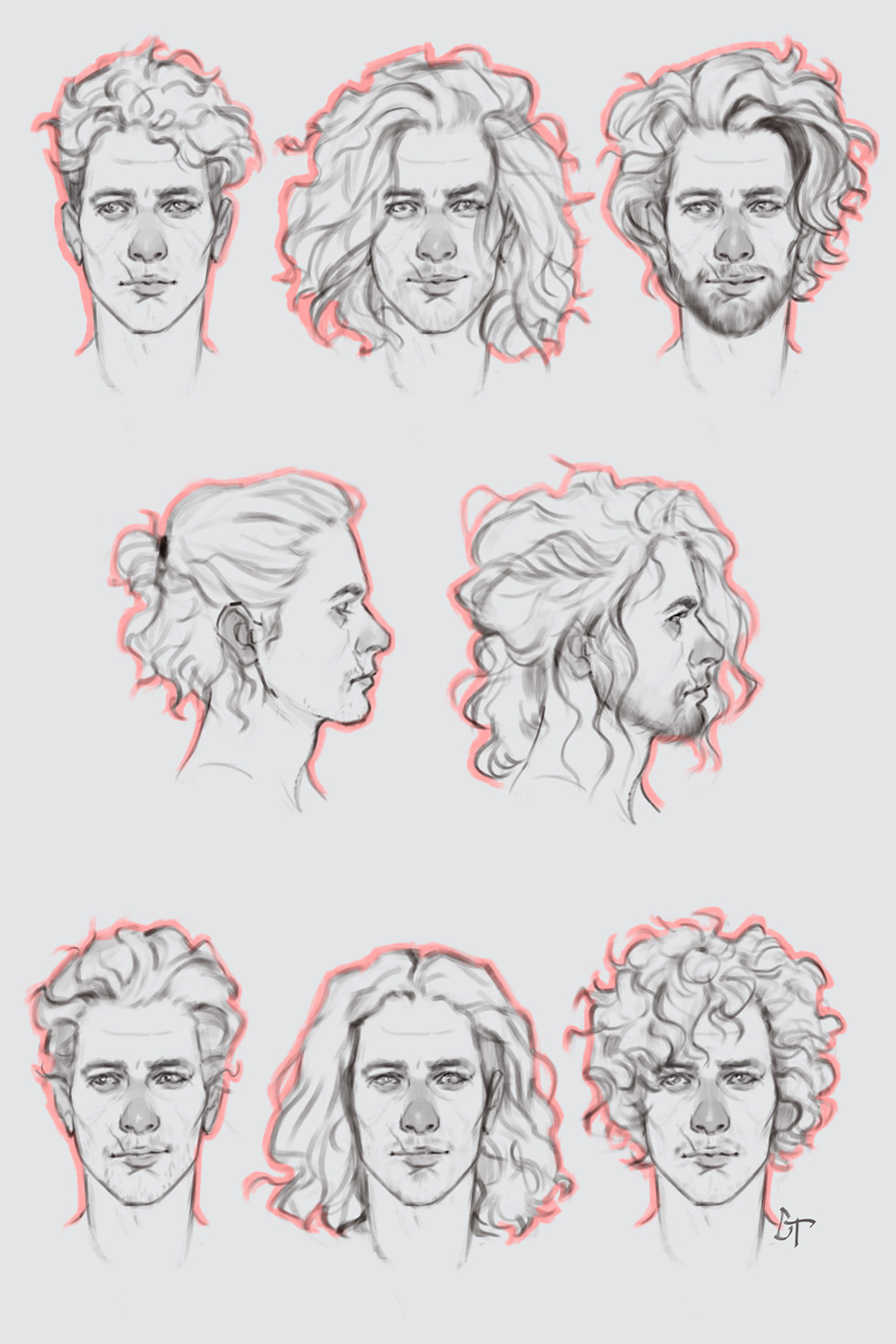 Male Haircuts Drawing
 Pin by Kitkatpittypat on DRAGON AGE in 2019