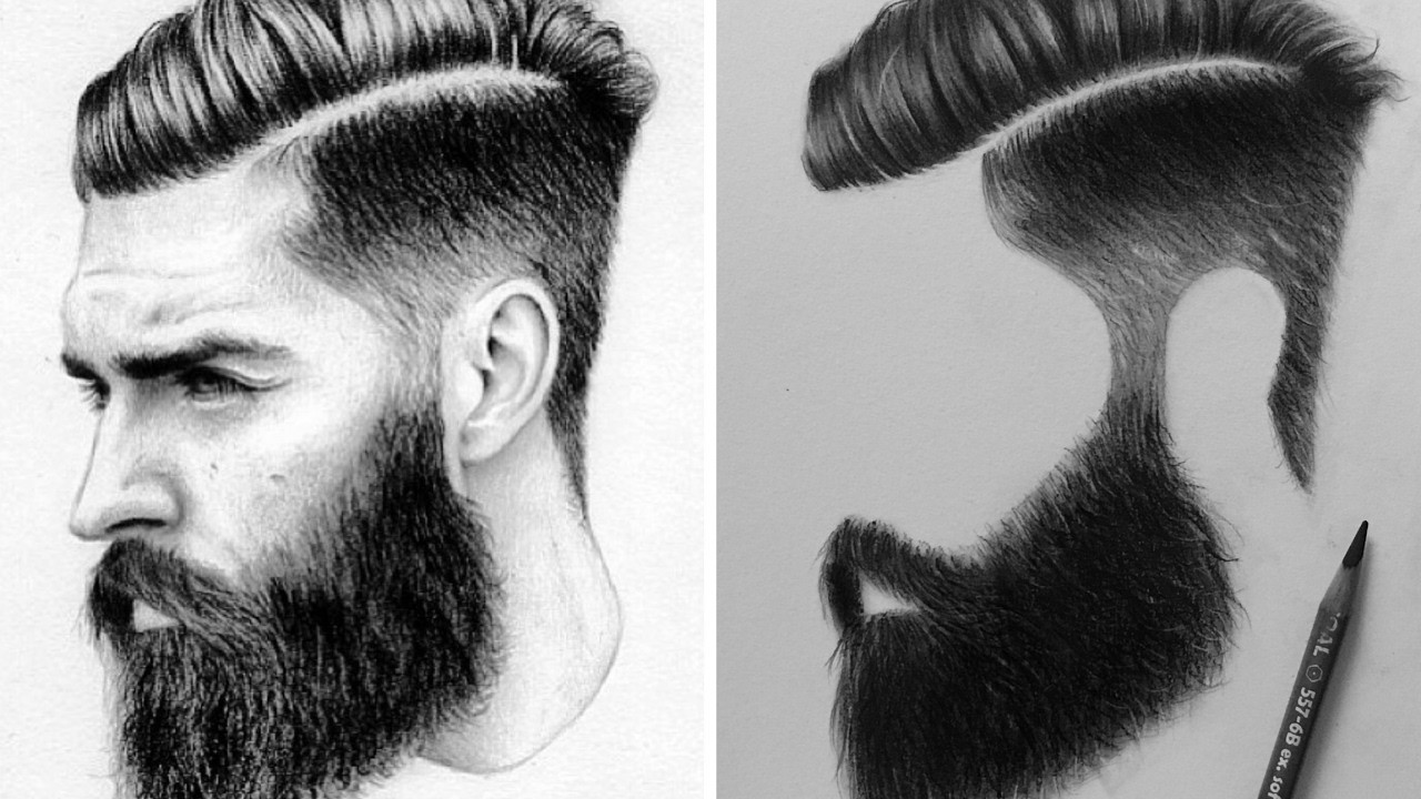 Male Haircuts Drawing
 How I Draw Male Hair With Charcoal Pencils