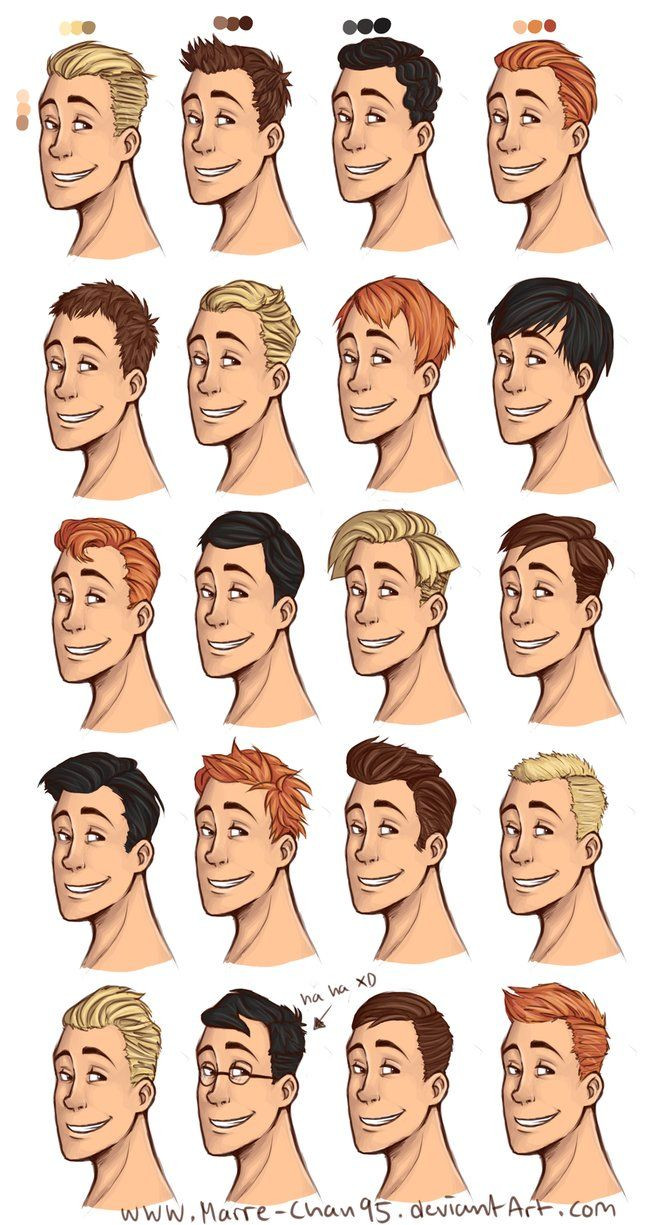Male Haircuts Drawing
 20 diffrent men haircuts by Marre Chan95