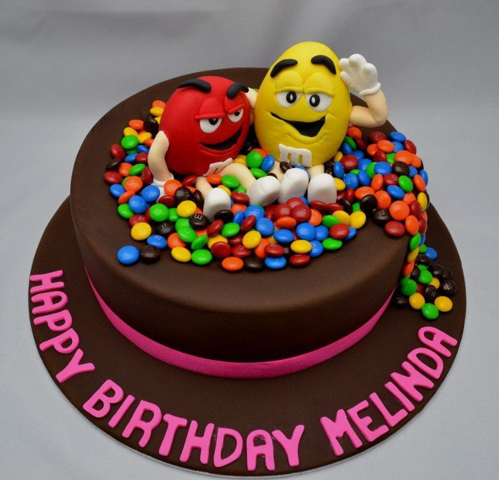 M&amp;m Birthday Cake
 1000 images about M&M s Cake on Pinterest