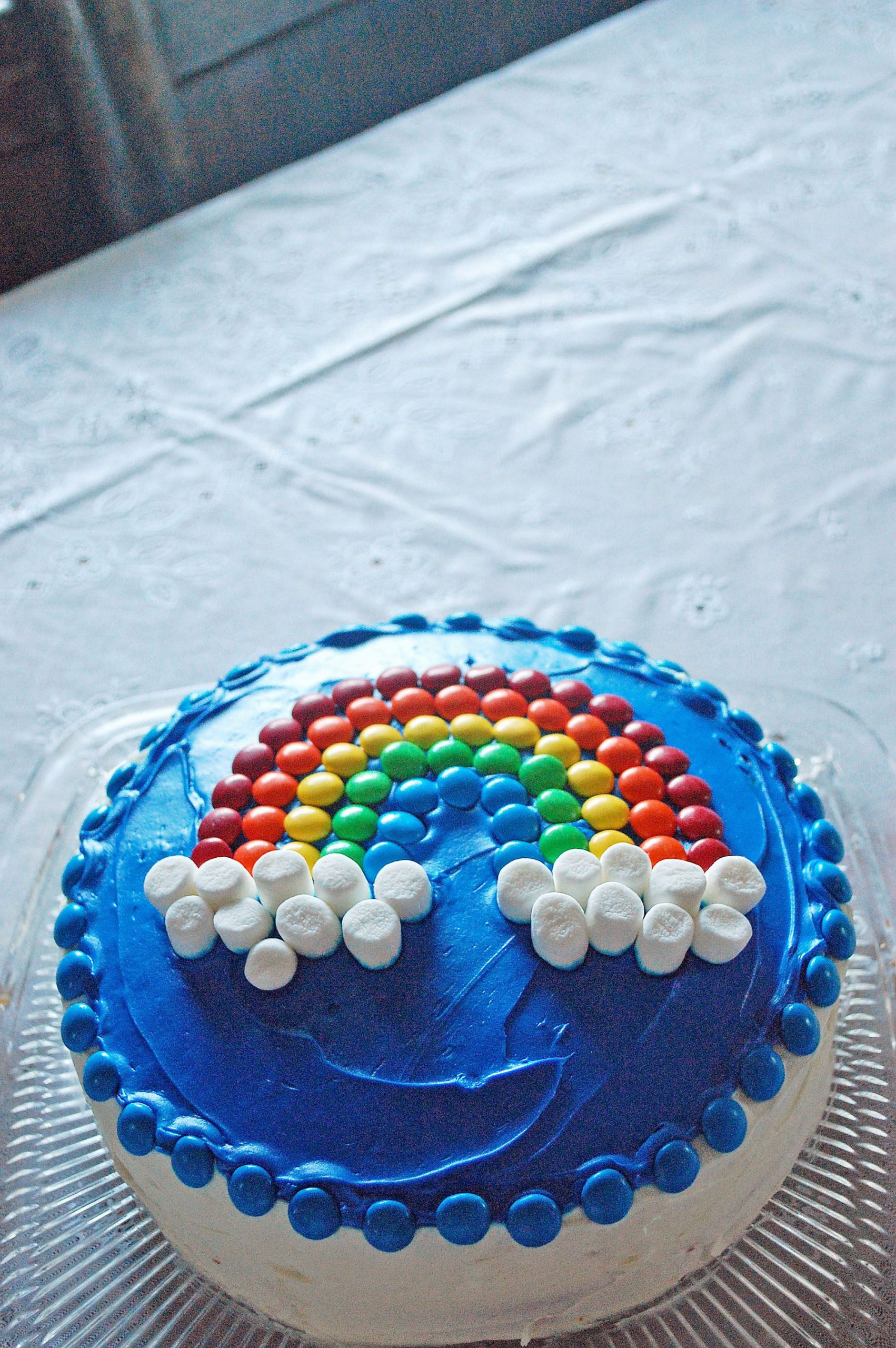 M&amp;m Birthday Cake
 m& rainbow cake