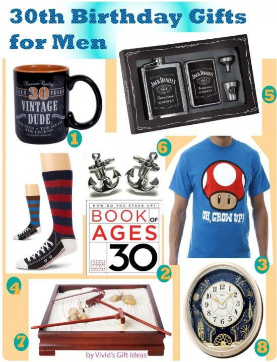 Man Birthday Gift Ideas
 30th Birthday Gifts for Men