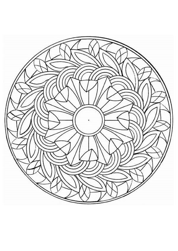 Mandala Coloring Pages For Boys
 Mandala 10a coloring pages Hellokids
