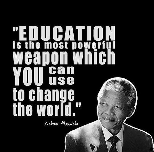 Mandela Education Quote
 Quotes About Education Nelson Mandela QuotesGram